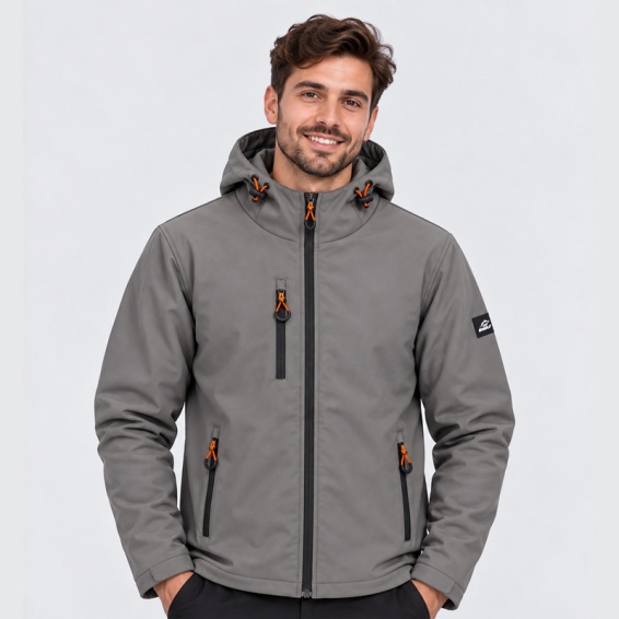 Téli softshell dzseki BWOLF GRIN ICE szürke színben