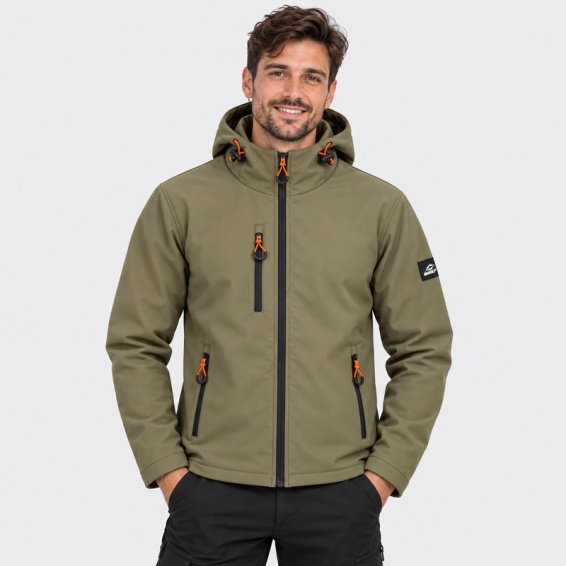 Téli softshell dzseki BWOLF GRIN ICE katonai színben