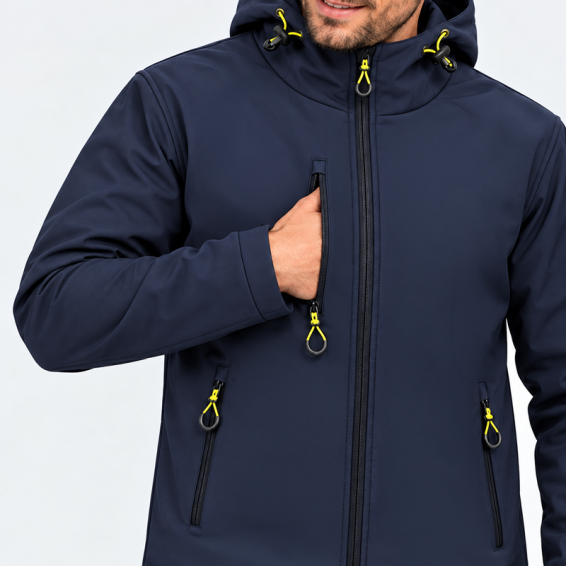 Téli softshell dzseki BWOLF GRIN ICE sötétkék színben - Image 5